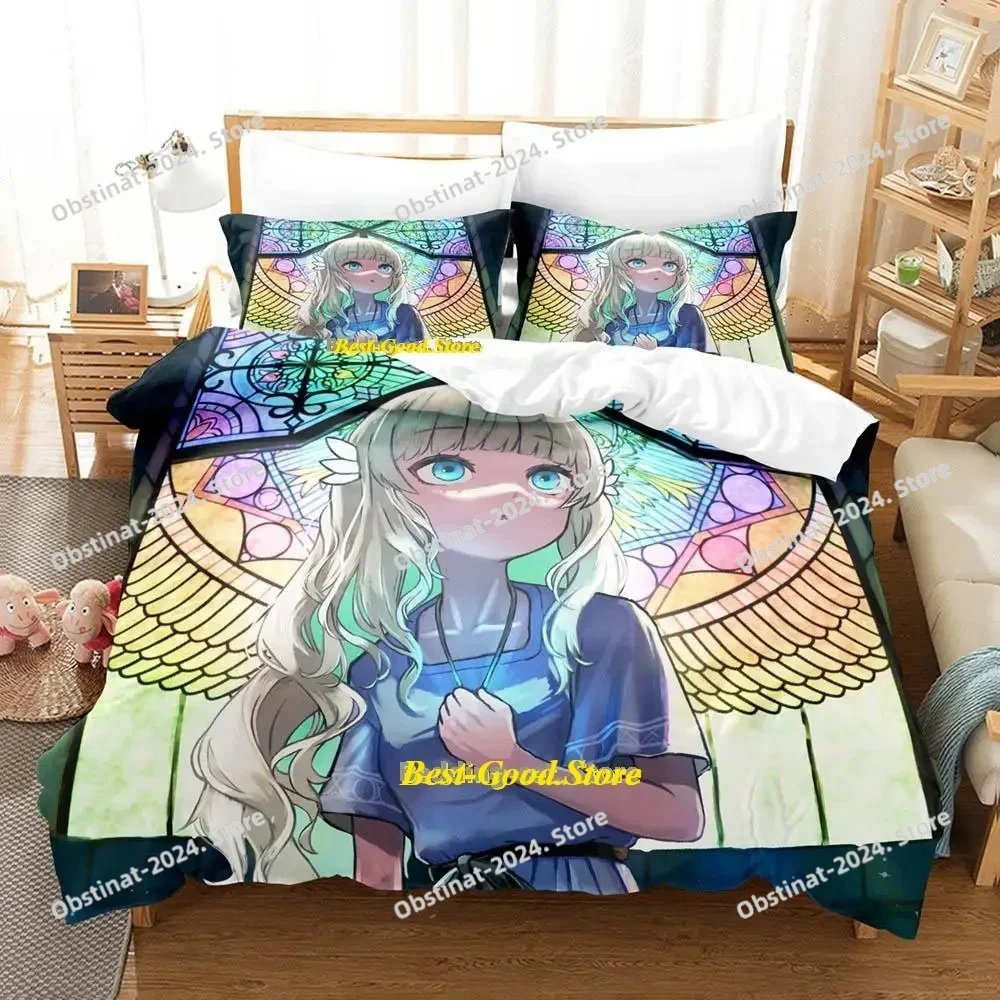 

New ENDER LILIES Quietus of the Knights Bedding Set Cartoon Anime three-piece set Adult Kid Bedroom Duvetcover Sets 3D Print