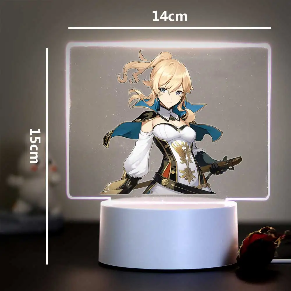 Genshin Impact Keqing Beautiful and XP party love character 3d Illusion Night Lamp Boys Girls Birthday Gift