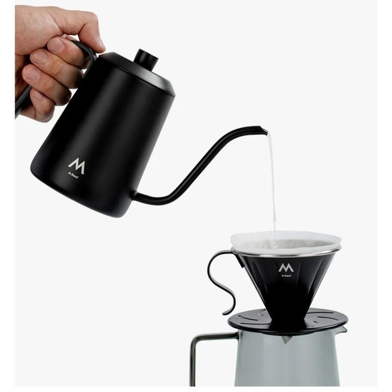 M Stand Stainless Steel Coffee Dripper Hand Brew Coffee Filter Heat Cold Resistant Metal Coffee Cone For Home Office UseIn Stock