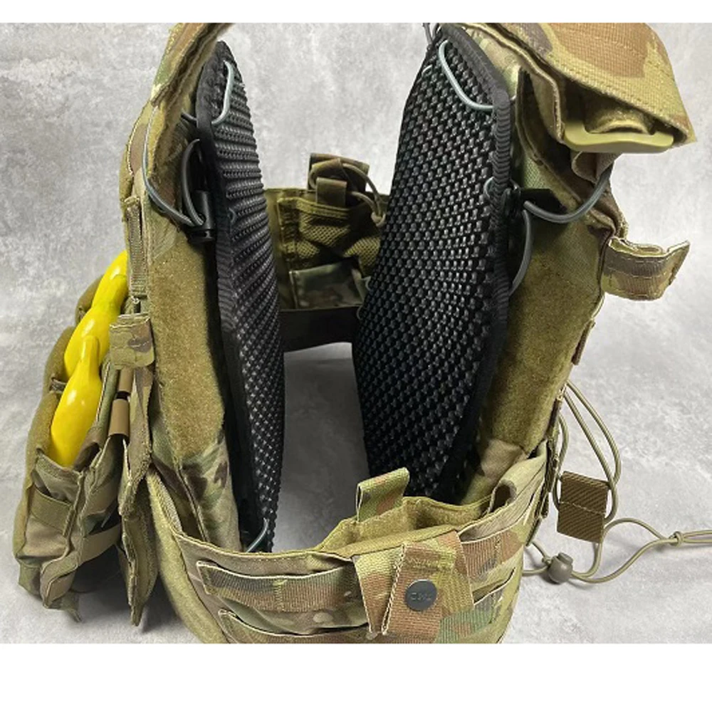 전술 조끼 통기성 방열 패드 2피스 세트, 방탄 보드 쿠션 안감