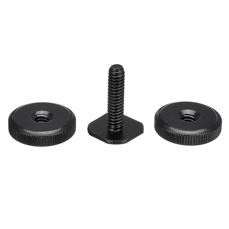 1/4 "Dual Thumb สกรูแฟลชเย็นรองเท้าร้อนอะแดปเตอร์กล้องอัพเกรดแฟลชแฟลชการถ่ายภาพกล้องอะแดปเตอร์ Mount สําหรับ DSLR ใหม่