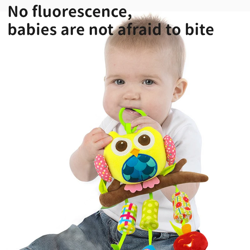 Sensorial macio animal pendurado sinos chocalhos brinquedos bebês 0-6 meses recém-nascidos berço brinquedos mordedor assento de carro brinquedos crianças presentes