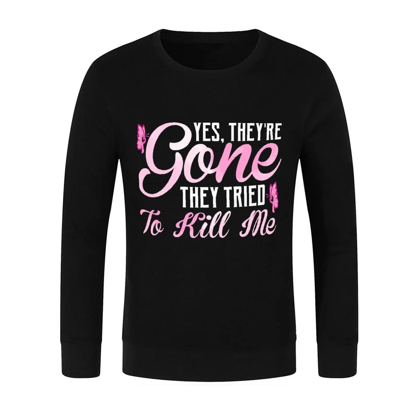 Yes They're Gone Mastectomy Breast Cancer Pullover blouse mens clothes men's coat mens designer clothes sweatshirt men