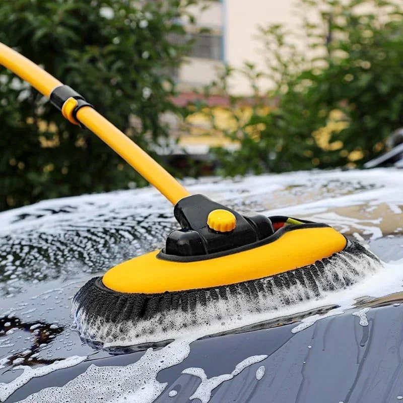 Car Wash Mop Cleaning Brush Telescopic Long Handle Cleaning Mop Soft Bristles Adjustable Super Absorbent Car Wash Brush