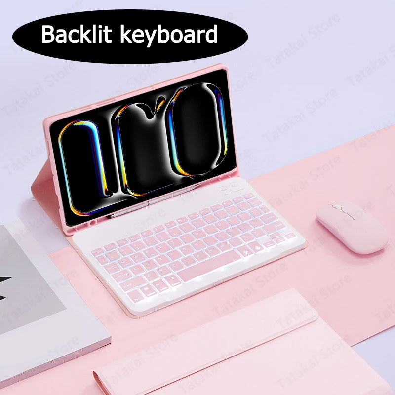 

Клавиатура с RGB-подсветкой для iPad Pro 11 2024, 7 цветов
