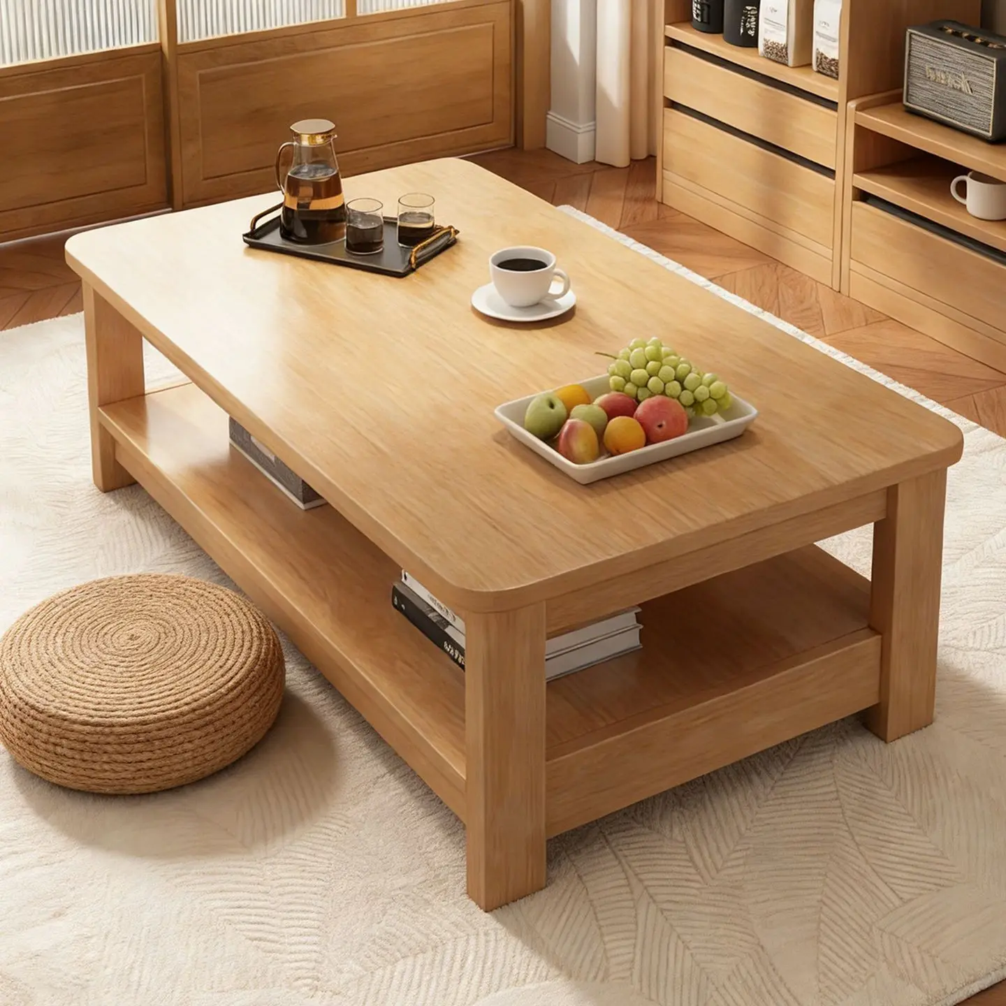 Coffee table, living room, rental apartment, sofa, coffee table