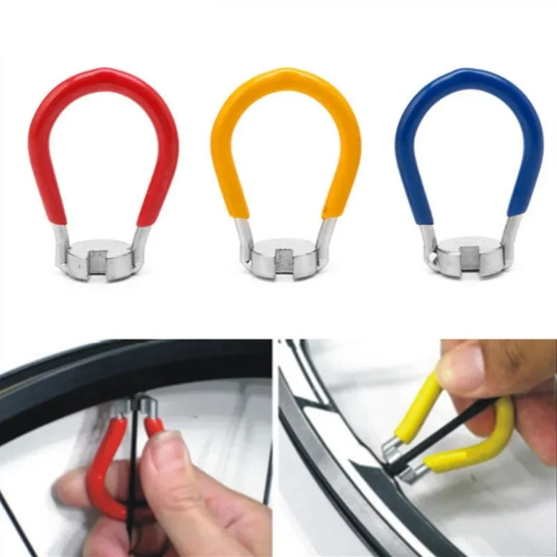 

1PC Bike Disassemble Repair Flexible Adjustment Wheel Wrench Spanner Adjuster Spoke Wrench Steel Wire Spoke