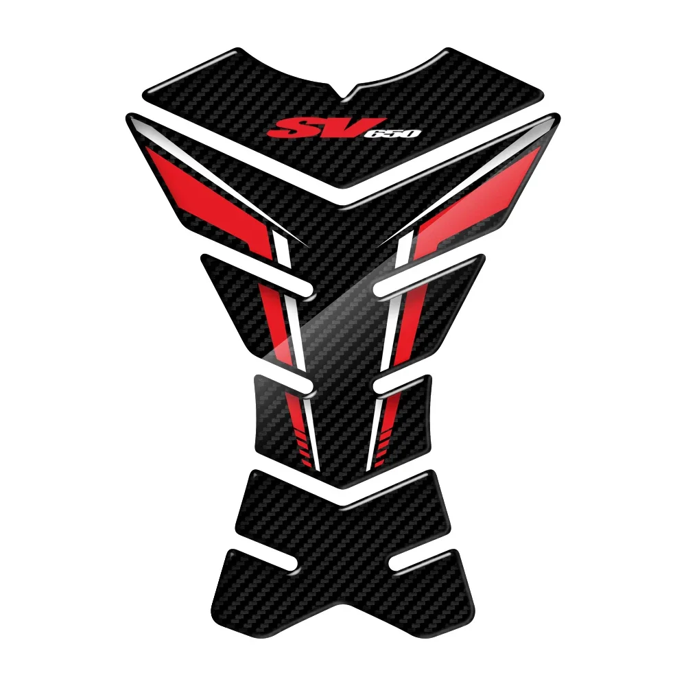 For Suzuki SV650 SV650S SV650X 3D Carbon-look Motorcycle Tank Pad Protector