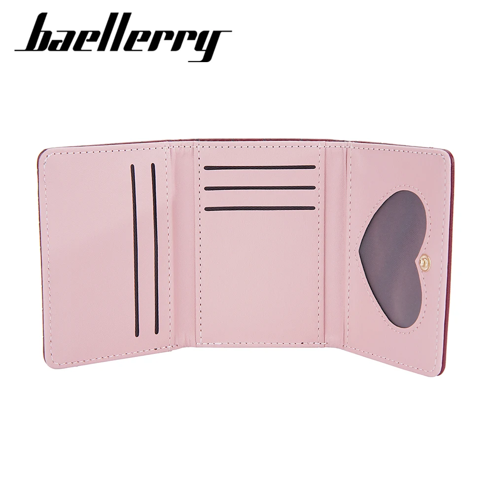 Portafoglio da donna di moda modello coccodrillo Splicing PU Leather Short Trifold Multi Card Holder Purse For Women Cute Pink Wallet