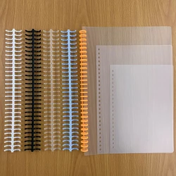 1Pcs 12mm 30 Hole Loose-leaf Plastic Binding Ring Spring Spiral Rings Comb Binding Spines for A4 A5 A6 Paper Notebook Stationery