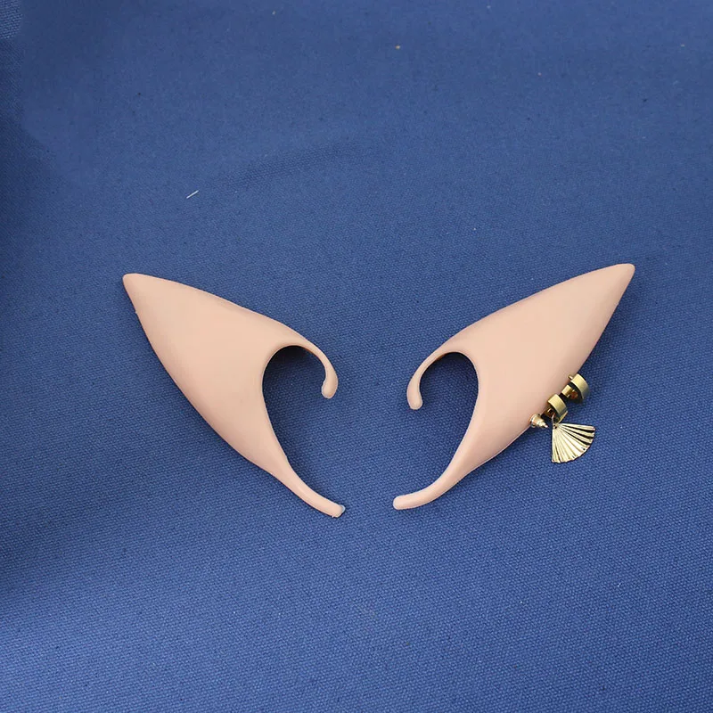 Anime Arknights Lumen Cosplay Elf Ear Artificial Soft Silicone Ears Men Women Halloween Prop Xmas Party Decor Accessories Gift