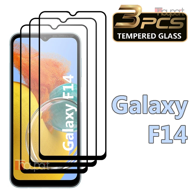 

3PCS Tempered Glass For Samsung Galaxy F14 Screen Protector Film Samsung F14 Glass