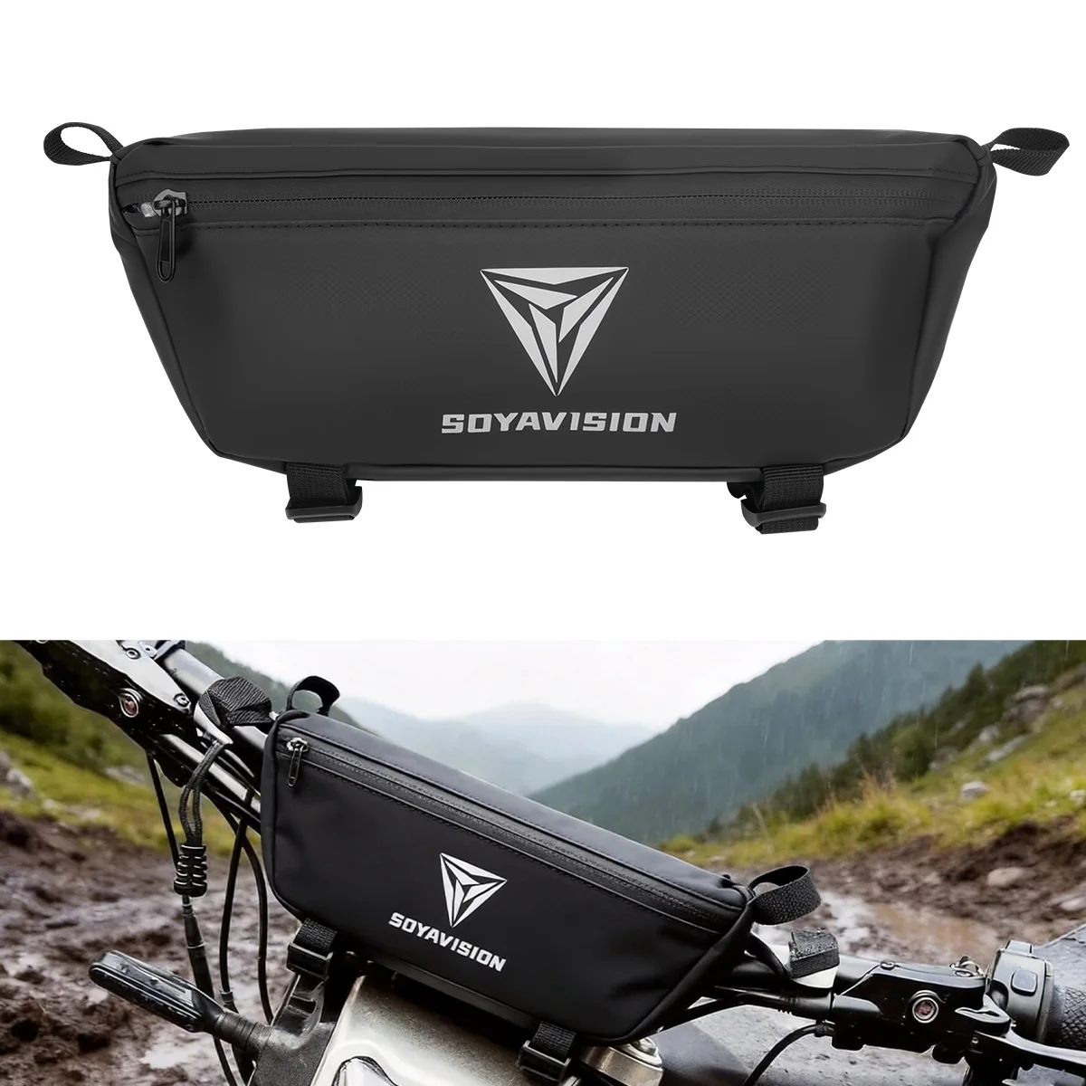 Universal Motorcycle Waterproof Handlebar Bag 2L Cycling Travel Shoulder Storage Phone Bag Motorcycle Accessories for Dirt Bike