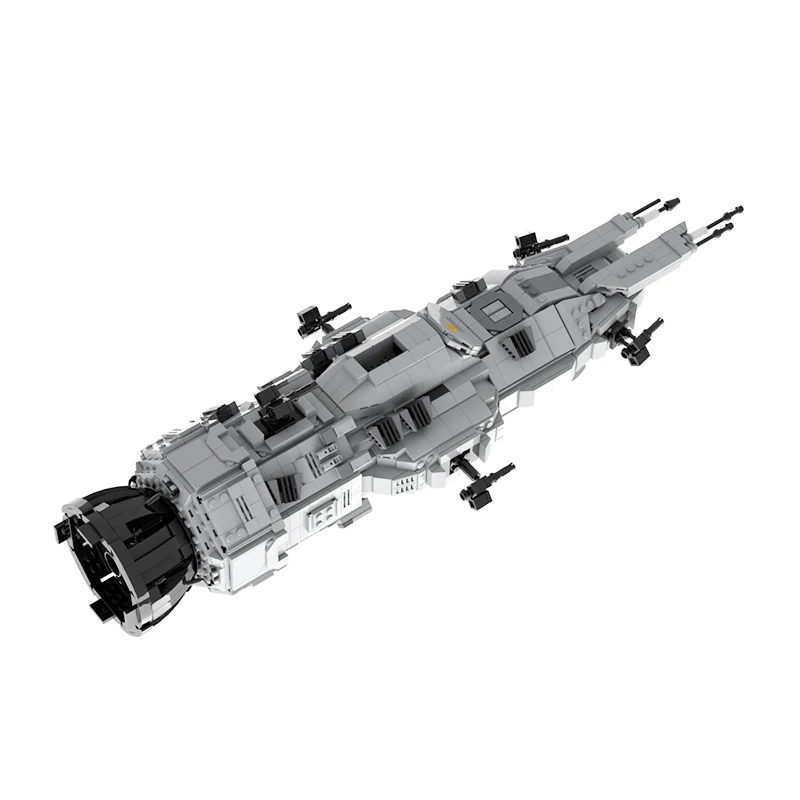 BuildMoc Expanse Rocinante-Corvette-Class Light Frigate Building Blocks Set Mid Scale MCRN-Tachi Donnager Spaceship Bricks Toys