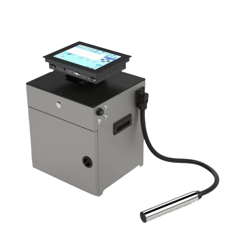 

High Effective Batch Code Date Logo Continuous CIJ Inkjet Printing Equipment On Product Line Factory Packaging Printer