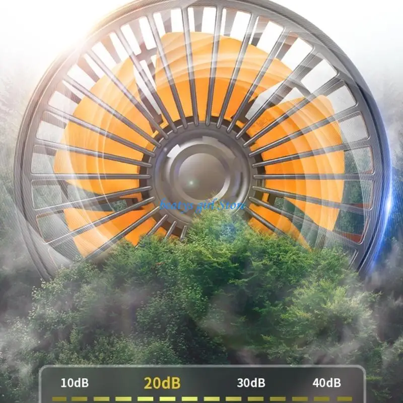 C7AB Ventilador carro 360 graus Ajustável 3 AR AR AR AUTROMOTIVO VERMAGEM ELÉTRICO USB 5V/12V/24V FAN 2 VELOCIDADES CARRO