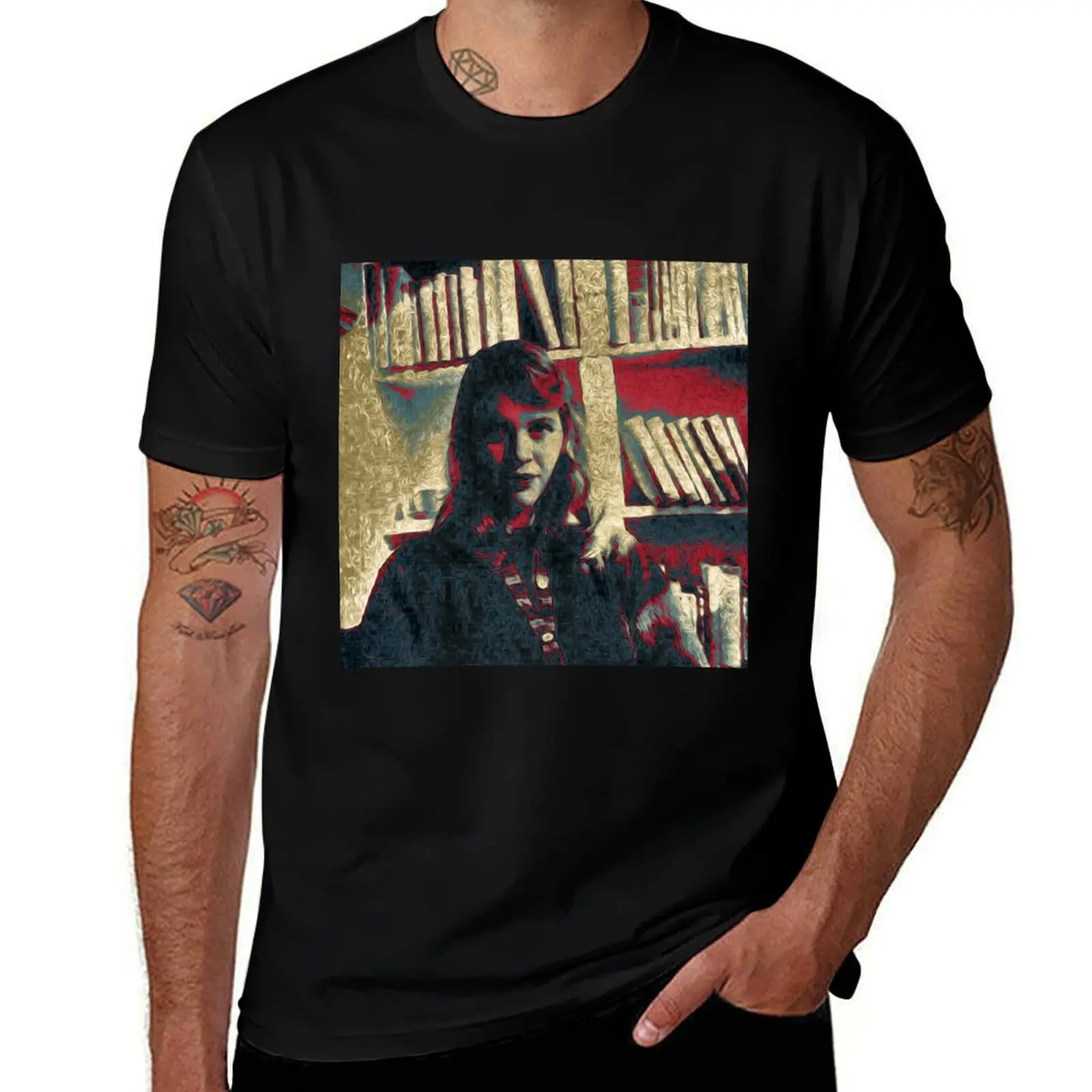 Sylvia Plath - #6 of #7 in a series T-Shirt Modern Print Casual T-Shirt