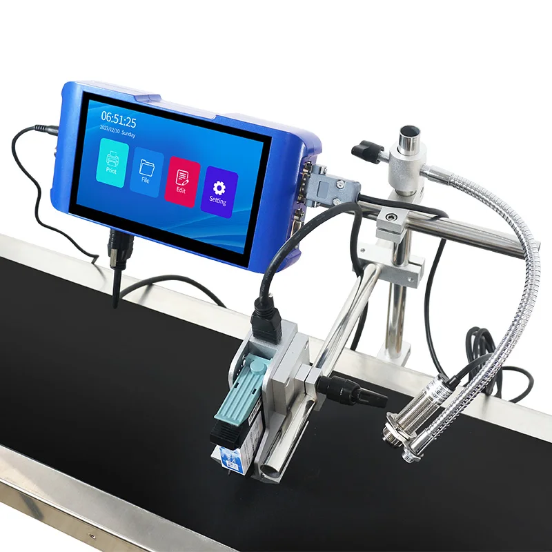 Customized Boot Page Expiry Date Batch Serial Lot Number Code Printing Machine Tij Online Thermal Inkjet Printer