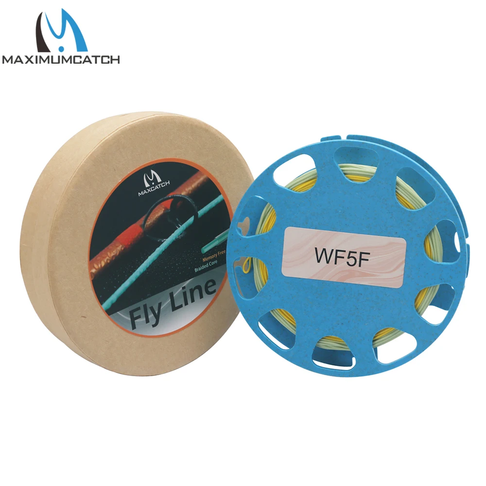 MAXCATCH Fly Line Spools Biodegradable Wheat Straw & Plastic Line Holder for Easy Storage Transport Fly Line Thread Organizer