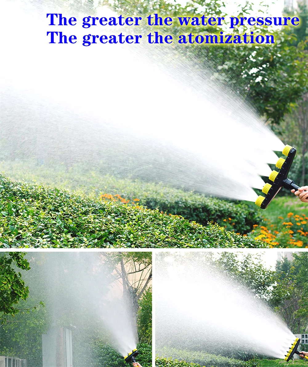 Agriculture Atomizer Nozzle Garden Lawn Sprinkler Farm Vegetable Irrigation Adjustable Large Flow Watering Tool 3/4/5/6 Way