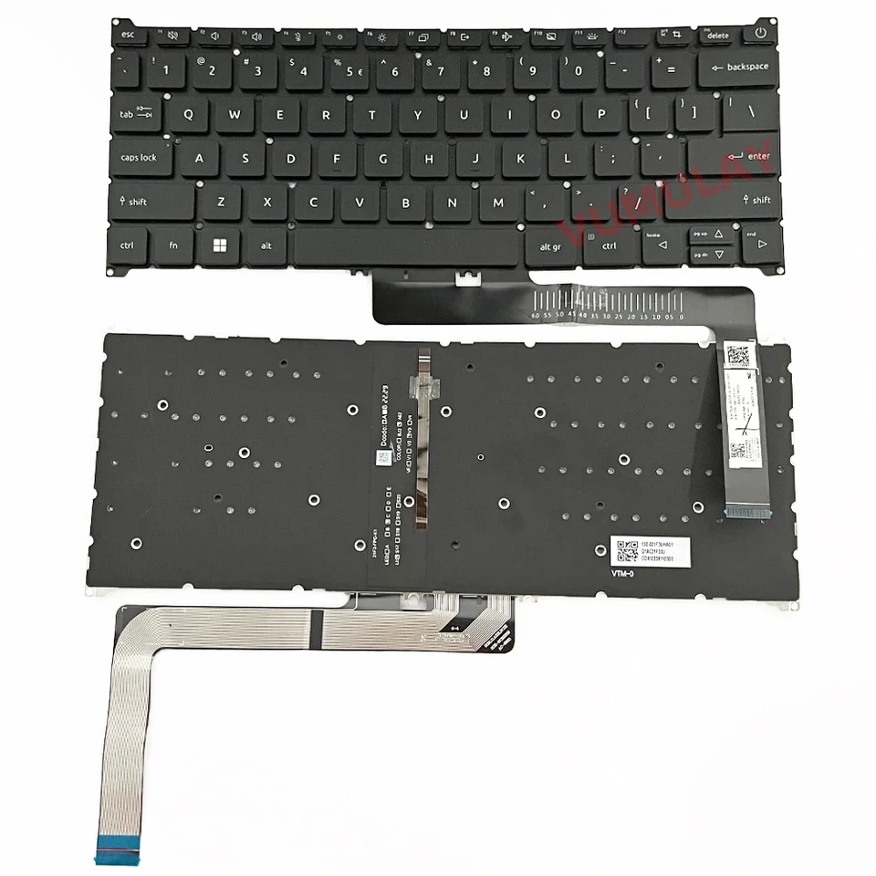 US/Russian Backlit Keyboard for Acer Aspire Vero AV14-51 AV14-52P