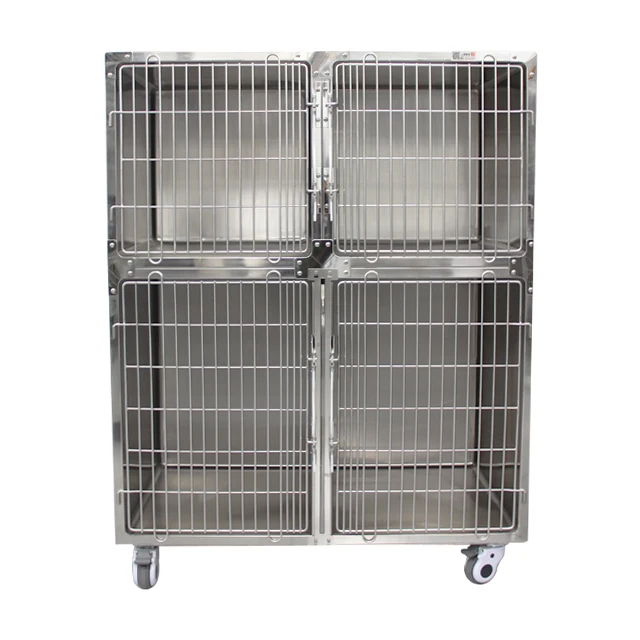 Breeding Metal Dog Cage Large And Small Animal Veterinary Kennels Breathable Feature For Dogs