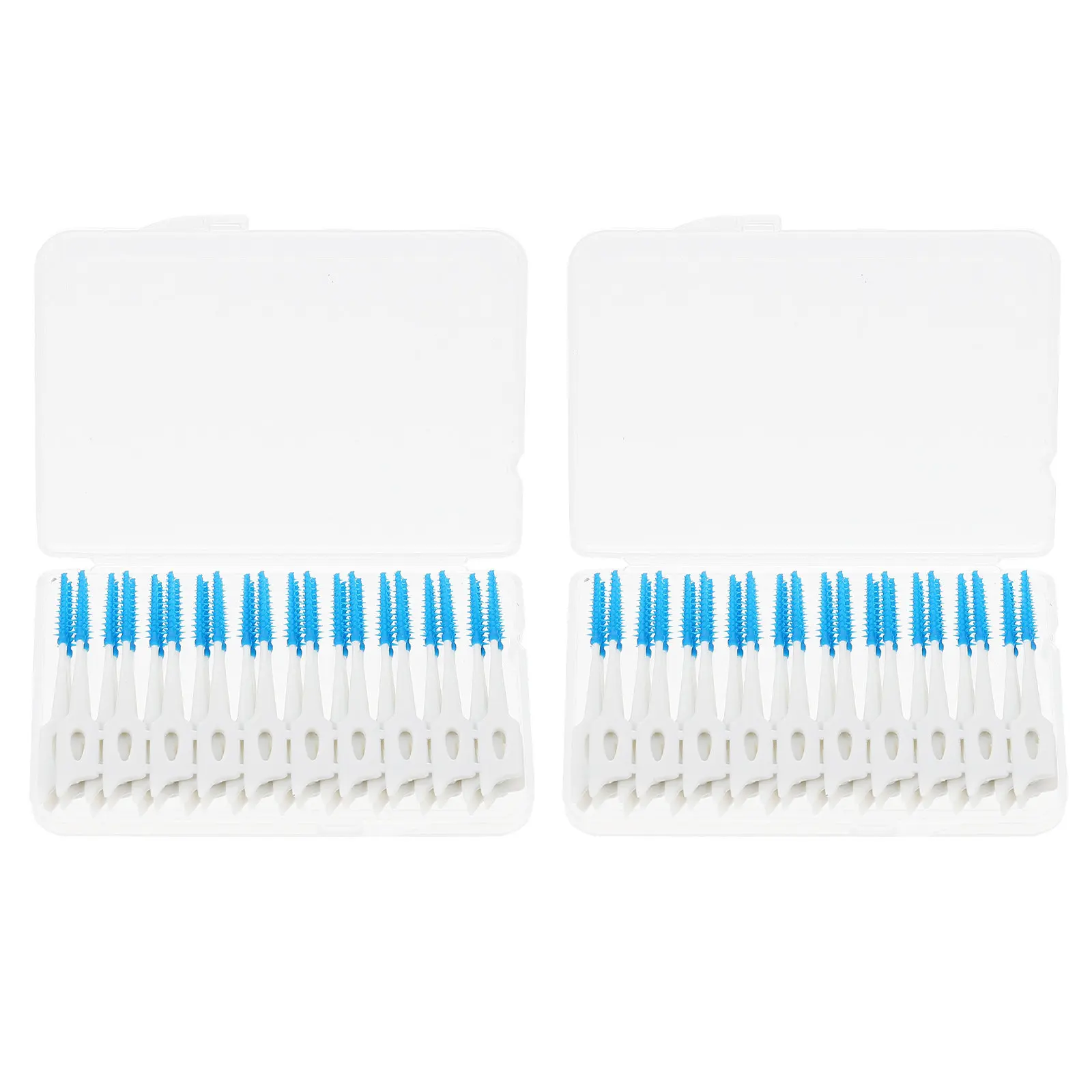 80Pcs Interdental Brush Tooth Cleaner Oral Care Tool for Braces Flossing Teeth Cleaning Between Teeth Travel Home Office Use
