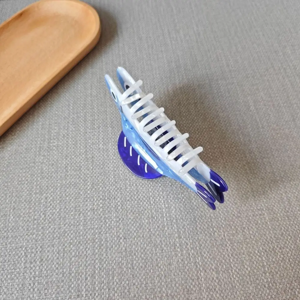 

Fashion Sardines Hair Claw Clip Non Slip Cartoon Hairpin Lightweight Acetate Hair Barrettes Women