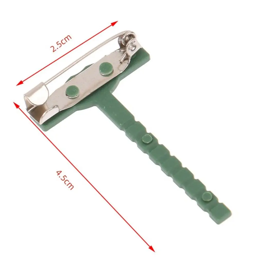 90PCS DIY Accessories Wedding Party Corsage Clips T-Shaped DIY Fake Flower Brooch Plastic Fixed Clips Wedding