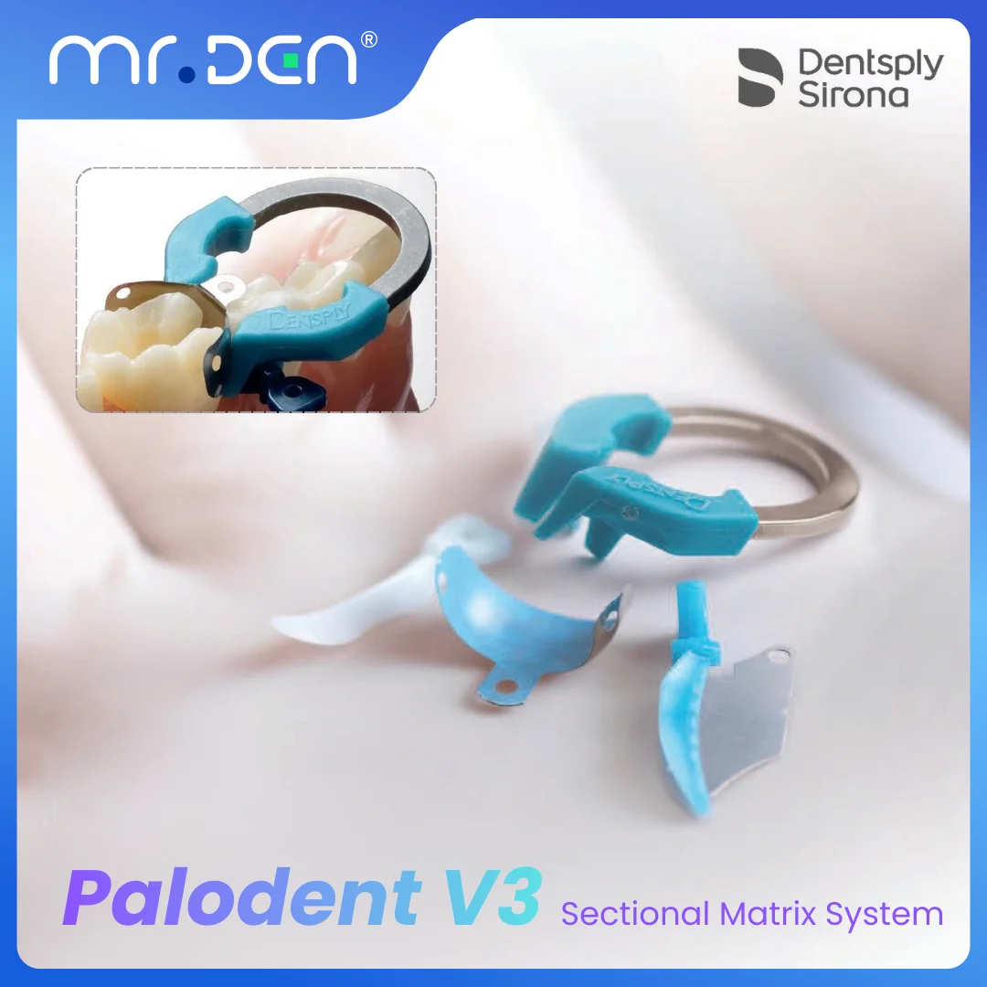 

MR DEN Dentsply Palodent V3 Sectional Matrix Band System Intro Kit Ultra Thin Dental Restoration Tool for Posterior Teeth