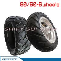 10 inch Wheel 80/60-6 Tubeless Tire Alloy Disc Brake Hub Rim For Curuss R10 FLJ C11/T11 Electric Scooter Bicycle Mini Kibe ATV