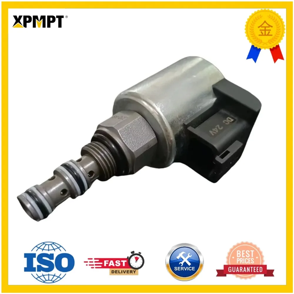 For Sany SY55/60 Excavator Travel Pilot Safety Solenoid Valve Coil Yuchai 60 65 85 135 Valve Core for Heavy Equipment new