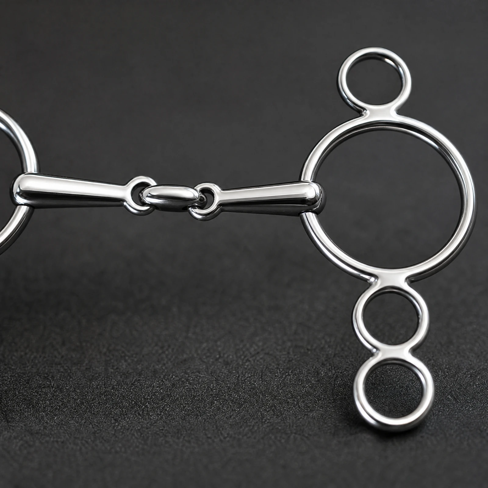 Stainless Steel Horse Bit Polished Finish Multi-Loop Horse Bit Bridle Accessory Professional Quality Training Aid Smooth Edges