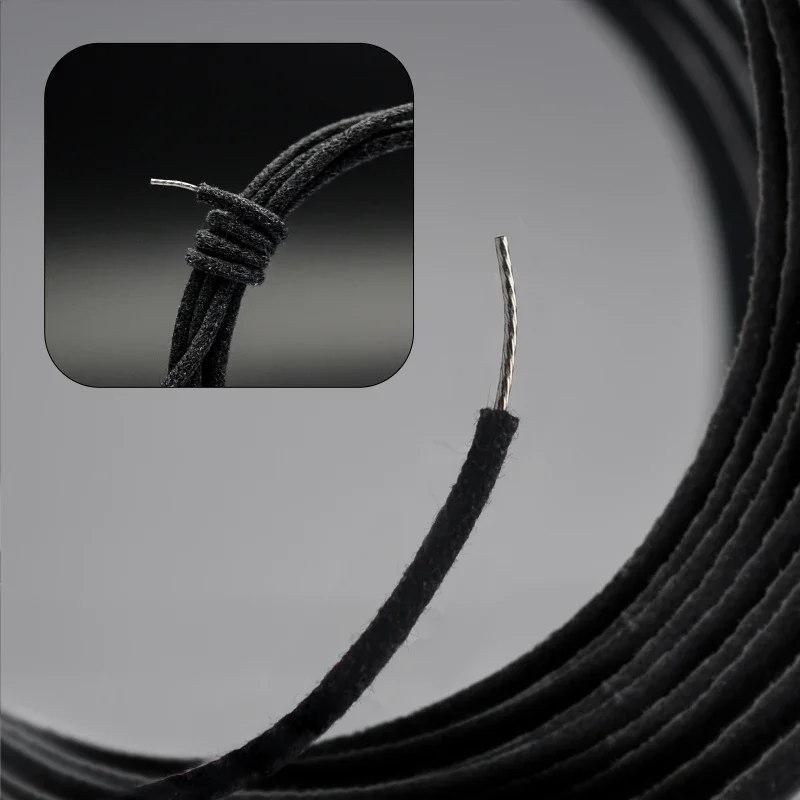 4.5 Meter Waxed Covered Pre-tinned 7-strand Pushback Vintage-style Guitar Wire Guitar Parts Instrument Cable
