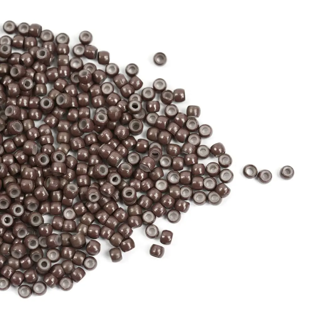 1000개 구리 링 비즈 3.0mm 나노 링 비즈 실리콘 라이닝 마이크로 헤어 익스텐션용