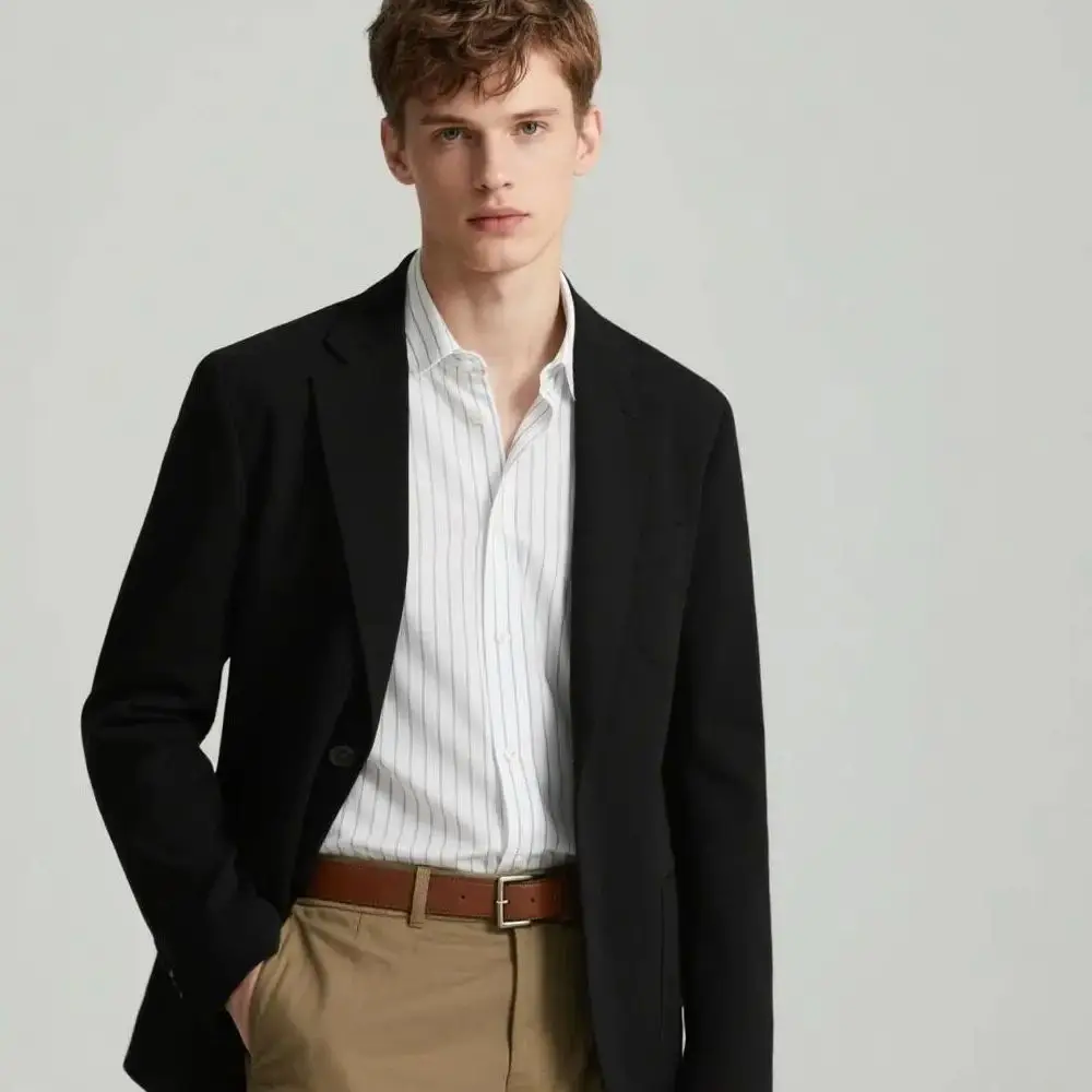 

Мужской пиджак, модные свадебные костюмы, пиджаки, мужской пиджак с лацканами, деловой повседневный однотонный топ с длинными рукавами