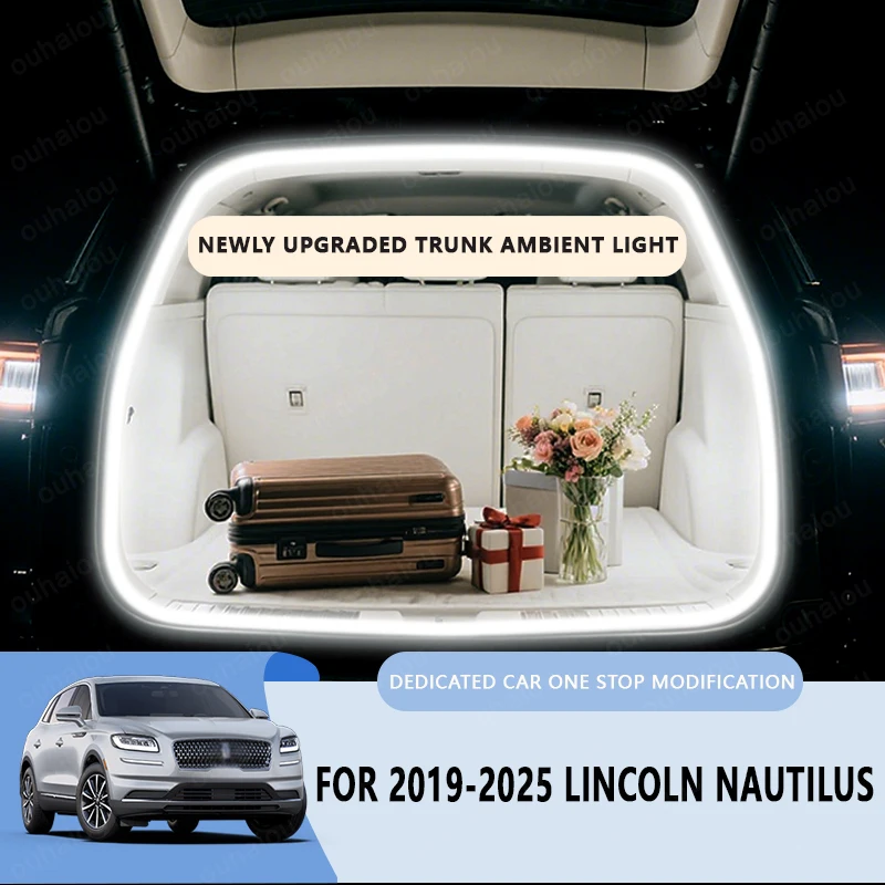 

For 2019-2025 LINCOLN ‌Nautilus trunk light modification light Atmosphere lights White warm white Rear Trunk LED Light Bar