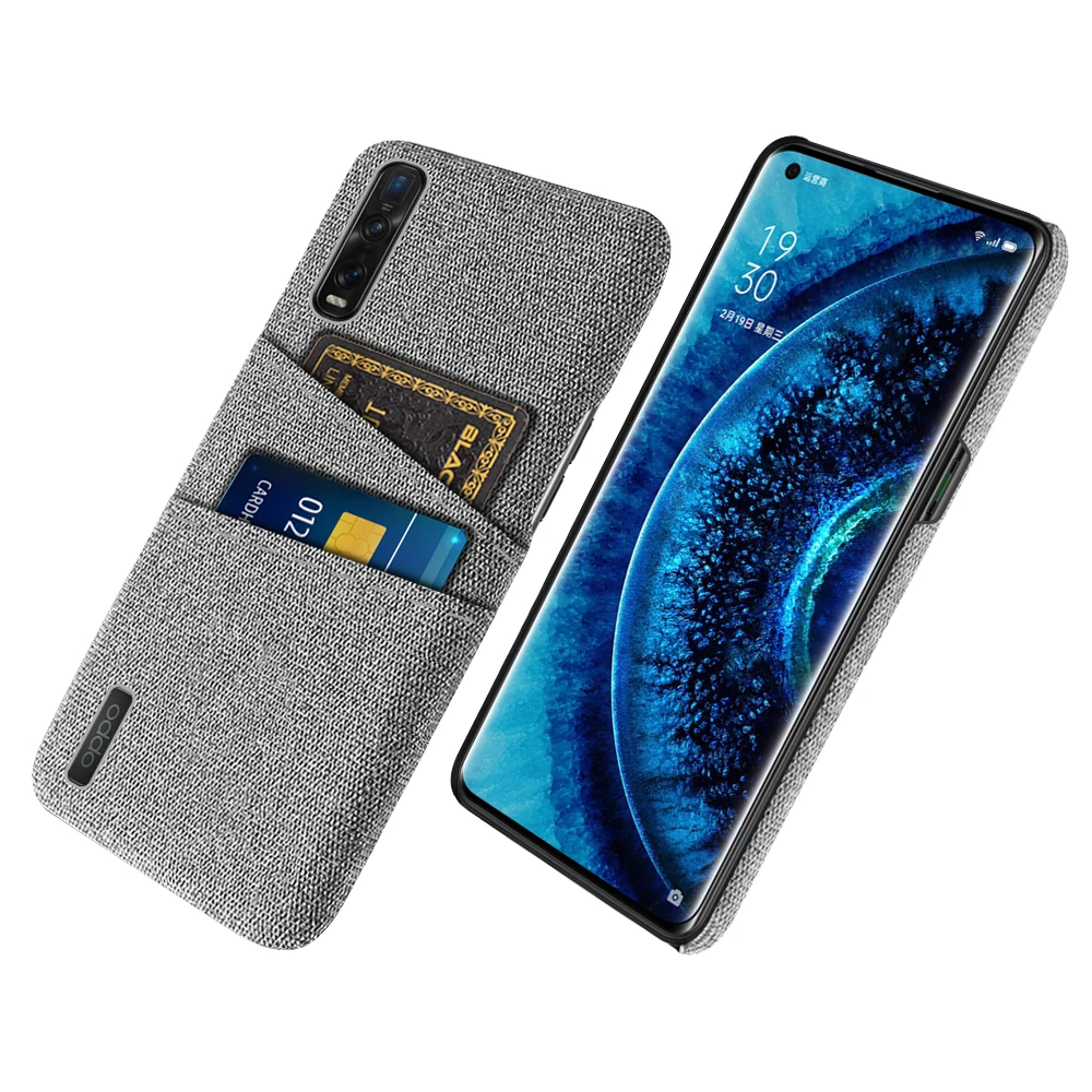 For OPPO Find X2 Pro Case Luxury Fabric Dual Card Phone Cover For OPPO Find X2 Neo Lite X2 Pro x2pro Funda Capa Coque