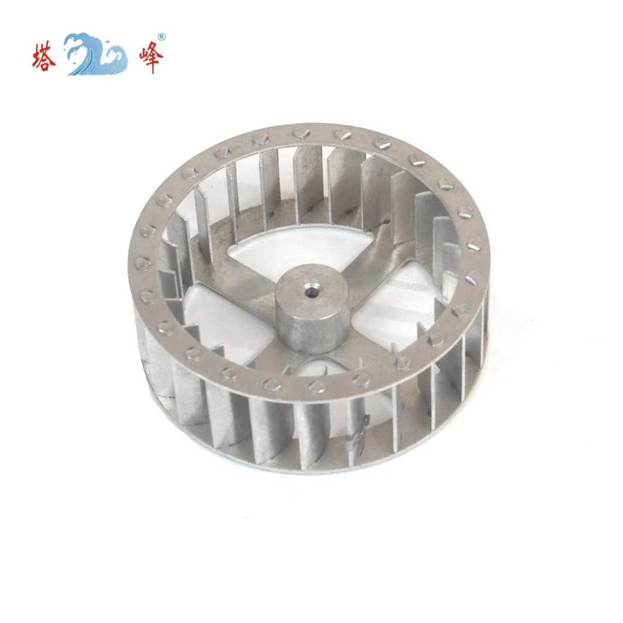 84mm diameter 30mm height small aluminum impeller fan multiple blade vane wheel