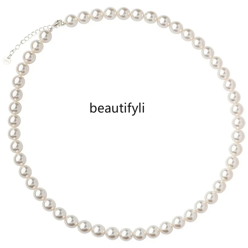 

Light luxury temperament pearl necklace women's accessories niche high-end clavicle chain