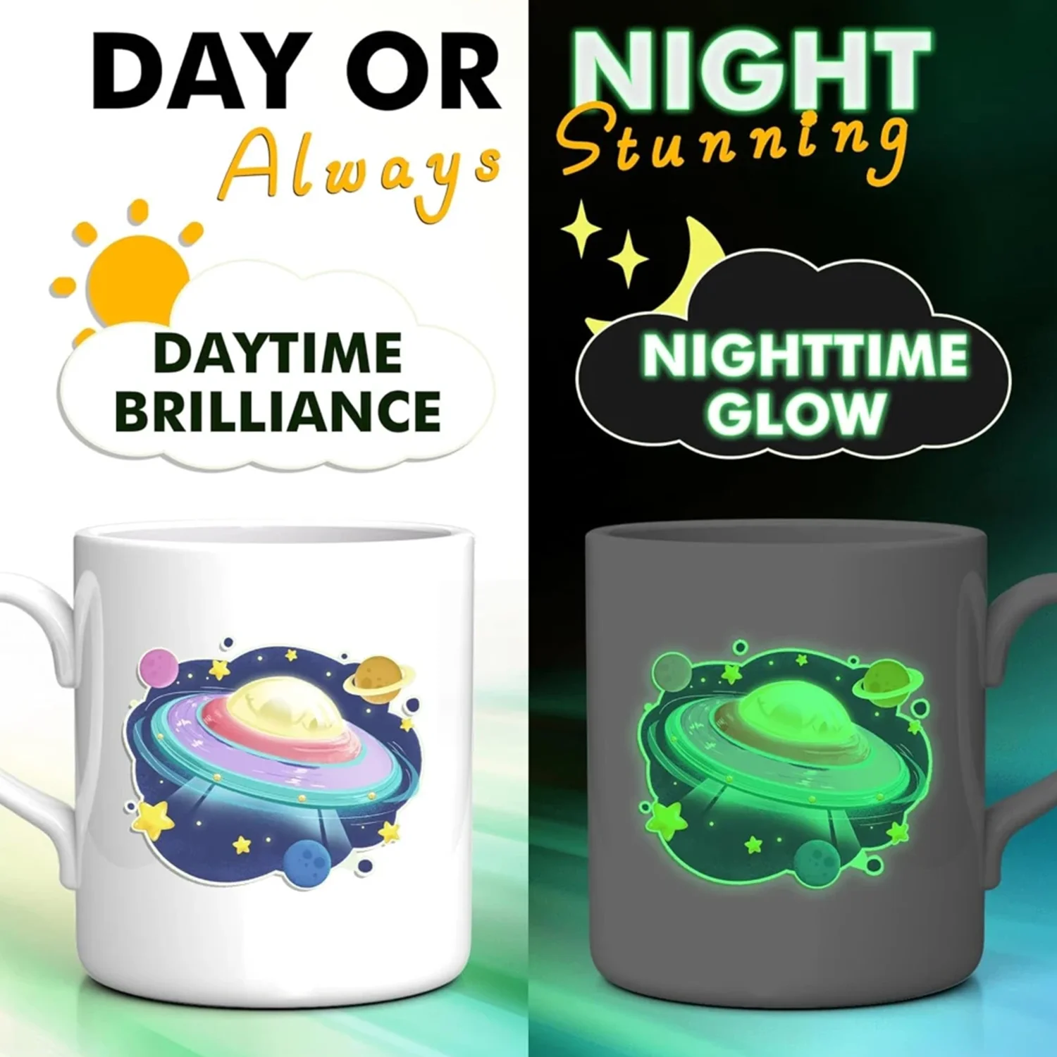 A4 Size Glow in The Dark Printable Vinyl Sticker Paper for Inkjet Printers Home Decoration DIY Waterproof Sticker Paper