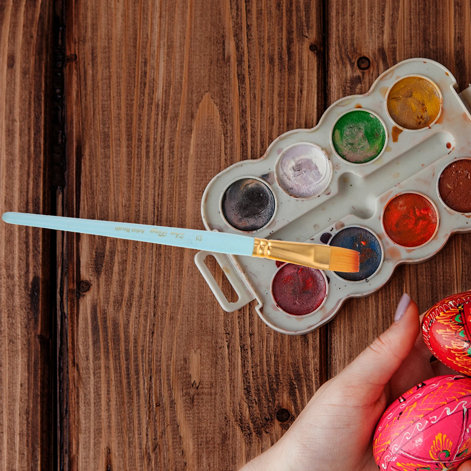 

1 Set Watercolor Paintbrushes Nylon Bristle Painting Tools For Diy Art Craft Watercolor Graffiti Brush Pen Professional Painting