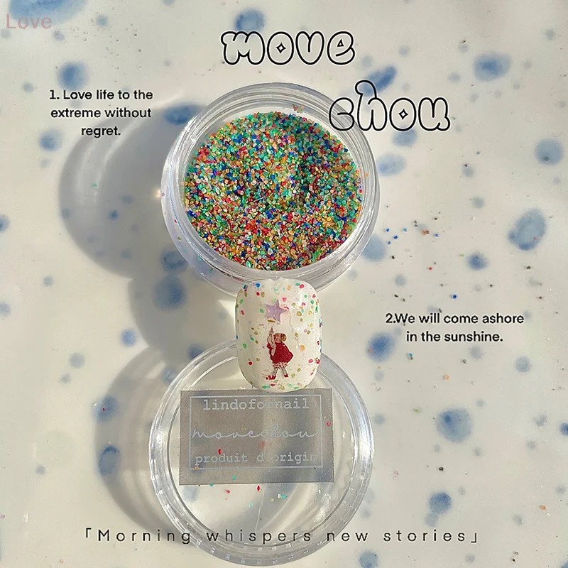 1PC autunno inverno zucchero in polvere granulato polvere di lana acqua macinata pietra polvere accessori per unghie glitter per le unghie