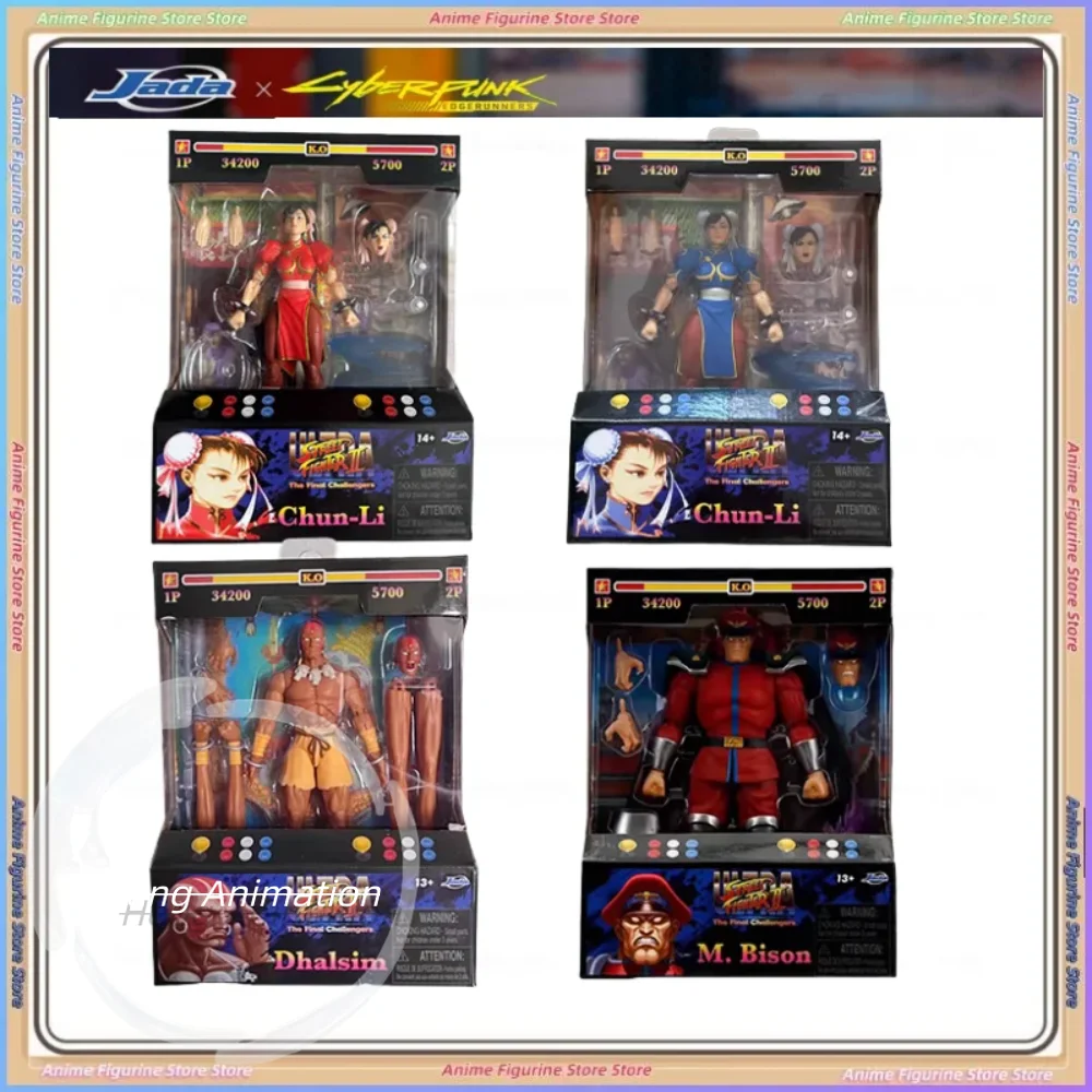 

Stock Jada toys Street Fighter 2 1/12 Chun-Li movable figure sculpture ornaments