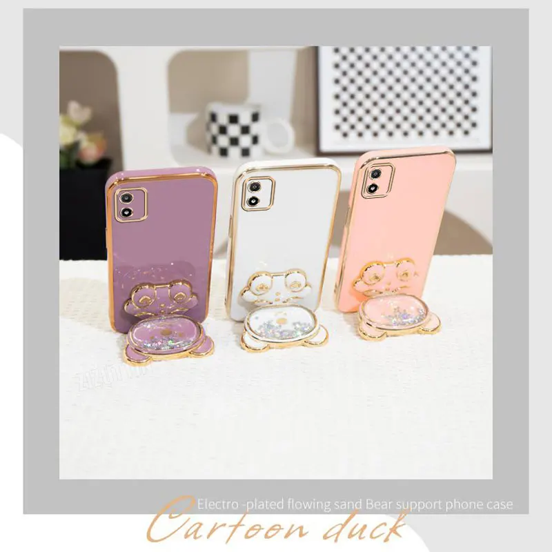 مجوهرات حزام لعوب الدب حامل هاتف الحال بالنسبة لموتورولا موتو E6s 2020 E61 E13 E20 E22 E22I E32 E7 Plus Power Edge 20 30 غطاء