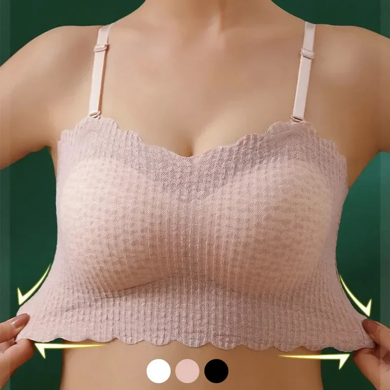 Sexy Bandeau Bra Strapless Brassiere Seamless Push Up Bralette Wireless Bra Invisible Underwear Women Tube Top Boneless Lingerie