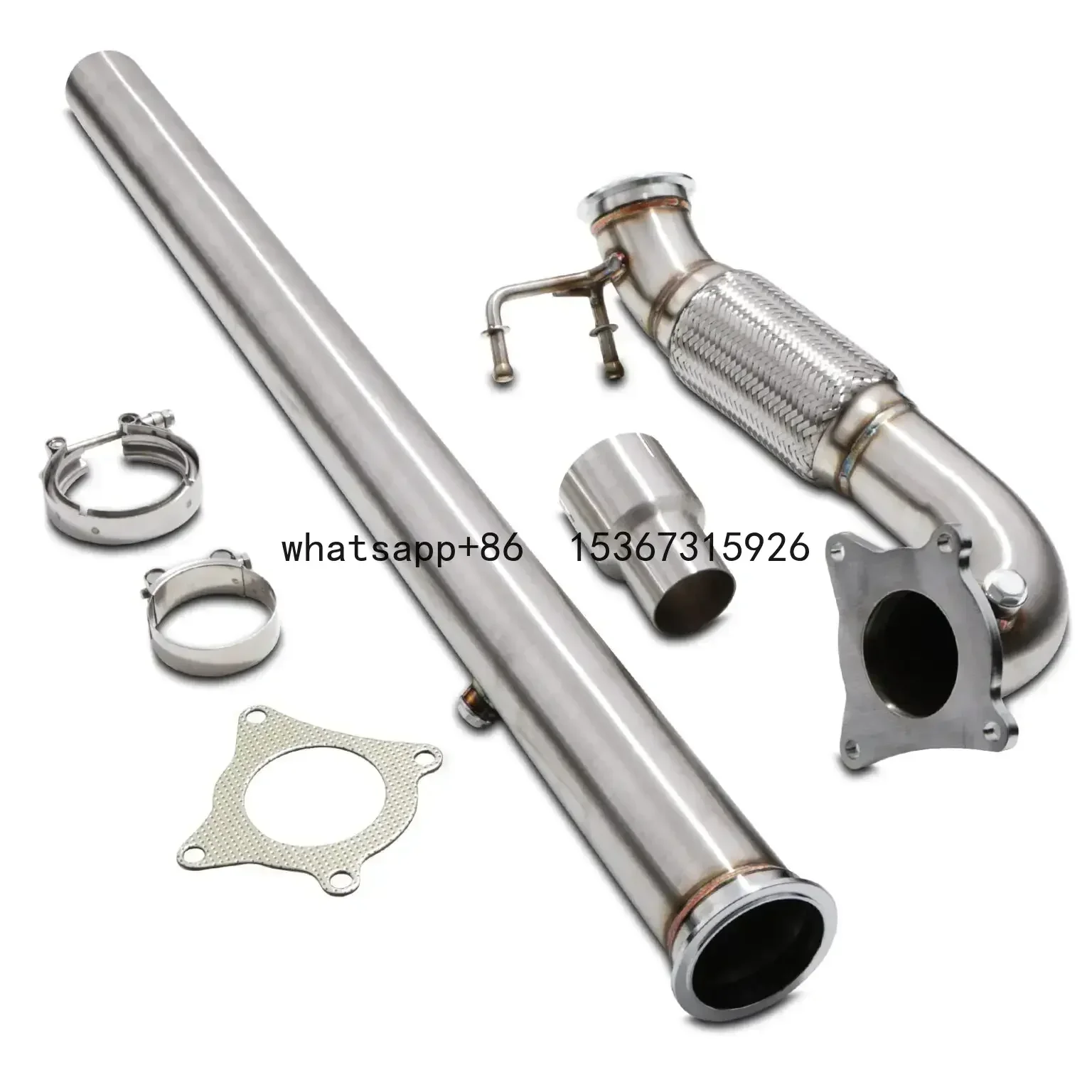 YIFENG high-flow exhaust For VW Golf MK6 R  Audi A3 8P S3 2.0 TFSI stainless steel downpipe