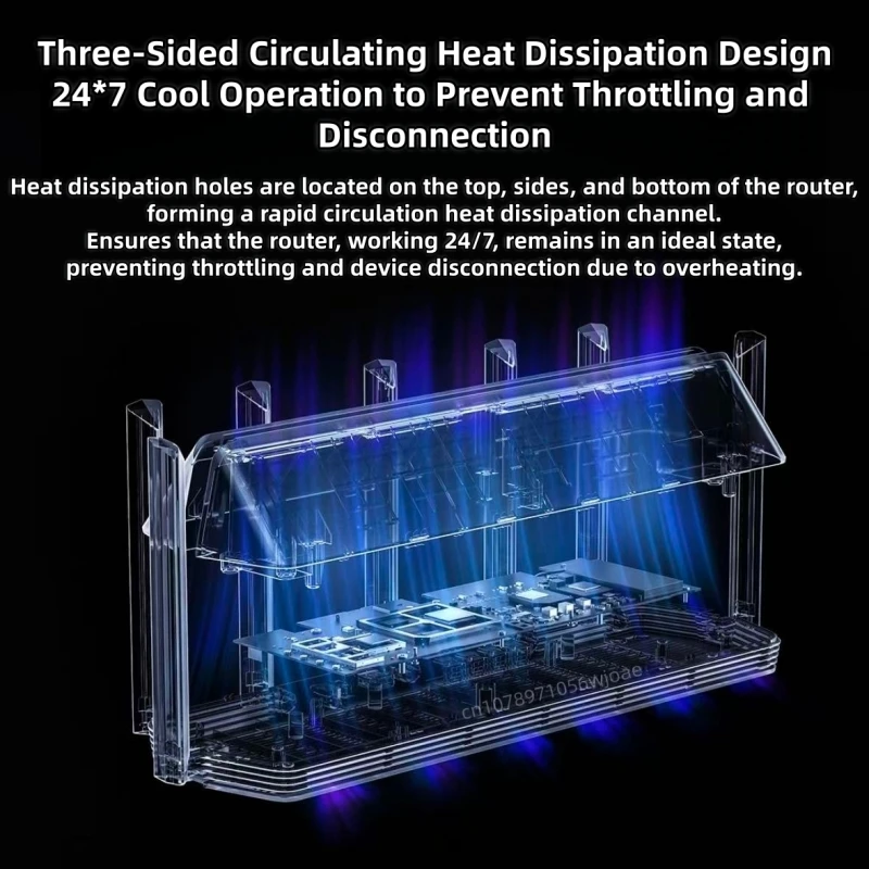 Xiaomi راوتر BE7000 ثلاثي الموجات واي فاي مكرر VPN 1GB شبكة USB 3.0 IPTV 4X2.5G منافذ إيثرنت مودم مكبر صوت أحادي #2