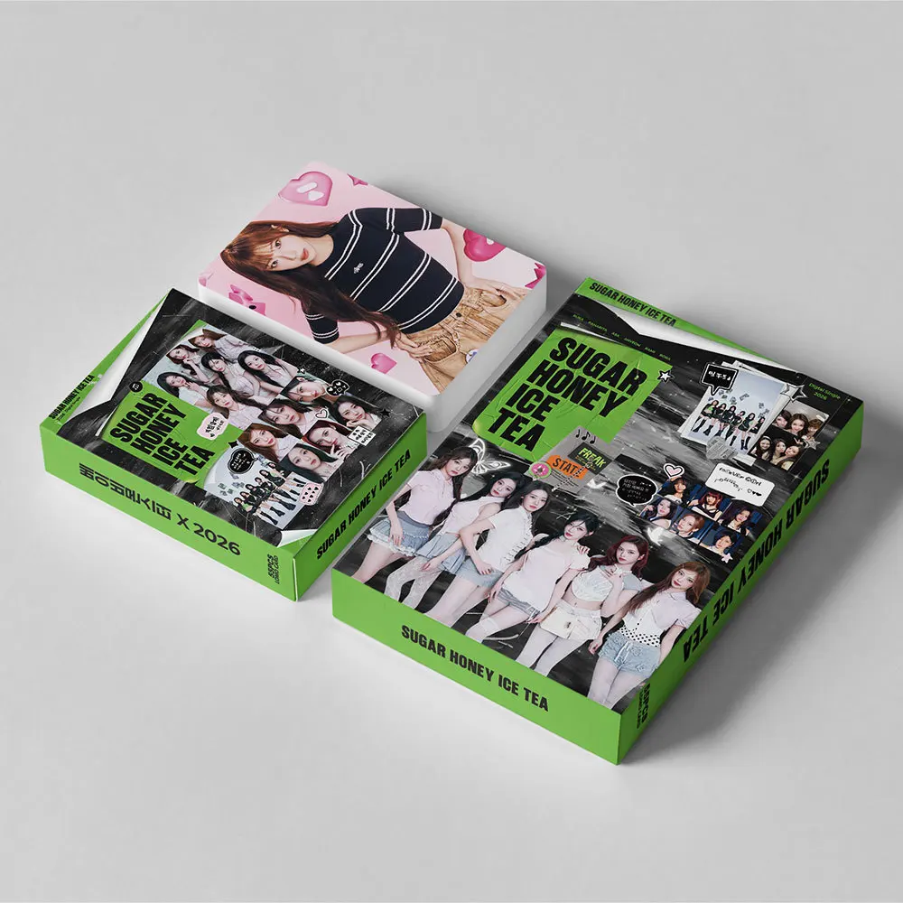 55 K-pop Girl Group Digital Single SUGAR HONEY ICE TEA Support LOMO Cards, Celebrity Photo Cards, Collectible Gifts image 3