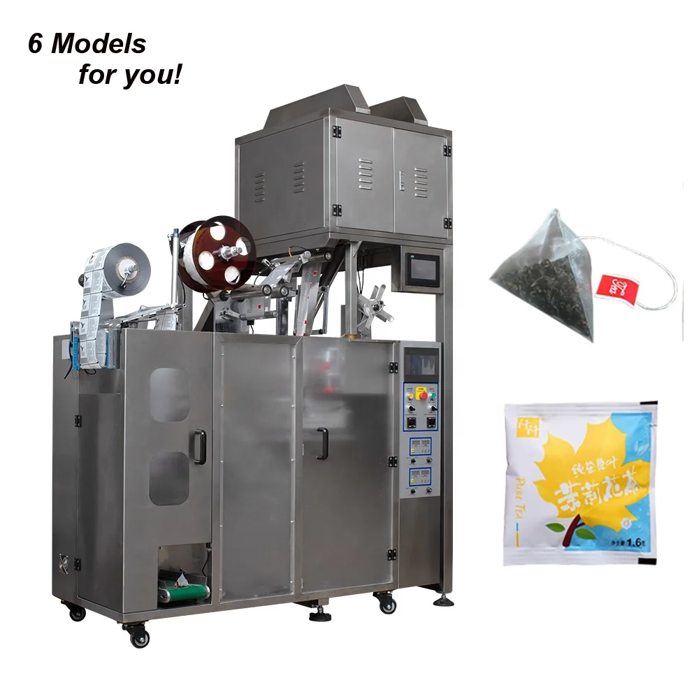 Complete Tea Herbal Bag Filling Packing Line with Outer Envelope Tag String and Cartoning Box for Commercial Use Customize